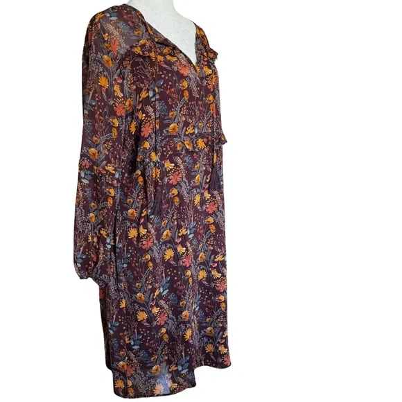Floral Silk Dress Sz Small - Picture 2 of 10